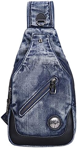 SAIERLONG MsBP Women's College style Blue Denim Shoulder Bag
