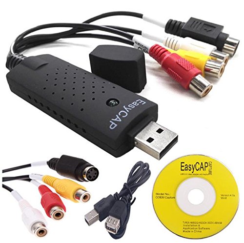 EasyCAP capturadora de video USB 2 0 - compatible con Windows XP  Vista  7 y 8 x32 x64