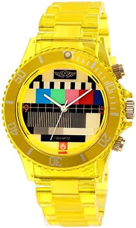 NY London Retro Unisex Transparent Plastic Watch Test Image Noise Image Transmission Cap Ladies 'Watch Men' Watch with Watch Box