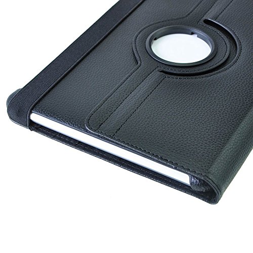 COOVY® 360° ROTATION COVER FÜR SAMSUNG GALAXY TAB 10.1 N GT-P7500 GT-P7501 GT-P7510 GT-P7511, TAB 2 10.1 GT-P5100 GT-P5110 SMART HÜLLE TASCHE ETUI CASE SCHUTZ STÄNDER Farbe schwarz - 5
