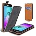 Produktbild Lelogo Galaxy A3 2016 Hülle, Leder Tasche für Samsung Galaxy A3 (2016) Handyhülle Flip Case Schutzhülle (Dunkel Grau)