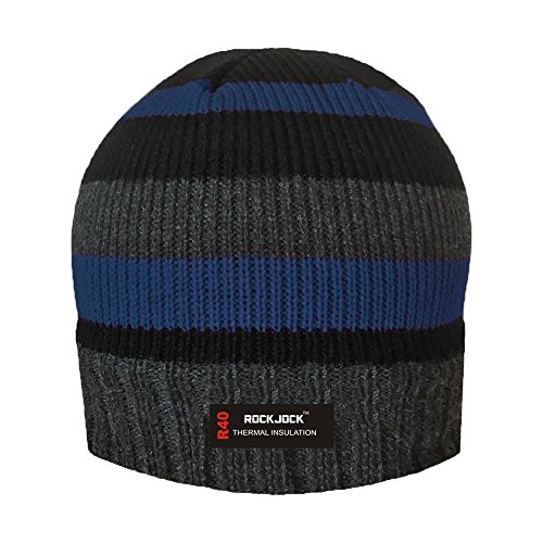 ROCKJOCK STRIPED KNITTED FLEECE LINED 