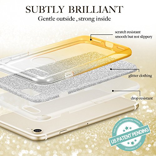 Funda iPhone 7  ESR C  rcasa Resistente Llamativa  Protecci  n a la Pantalla  Logo Protegido  Apple iPhone 7 -Oro Gradual