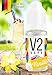 Produktbild V2 Vape E-Liquid Vanille ohne Nikotin - Luxury Liquid für E-Zigarette und E-Shisha Made in Germany aus natürlichen Zutaten 10ml 0mg nikotinfrei