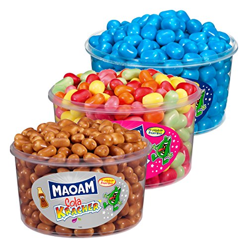 Haribo Maoam, 3er Set, Cola Kracher Blue, Fruchtkracher