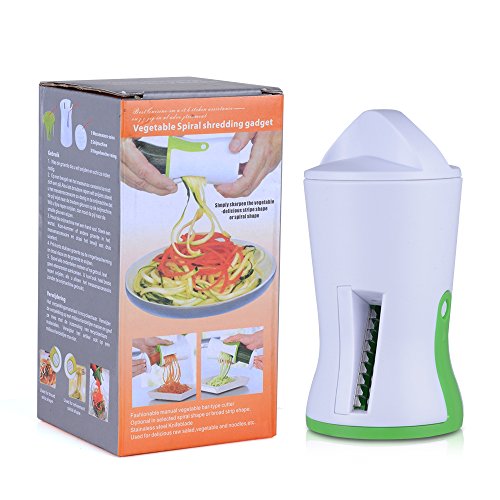 Gemüse Spiralizer, Zucchini Spaghetti/Pasta/Nudel Maker Spirale Gemüse Schneide für Kartoffel Karotten mit drei Stahl klingen - 6