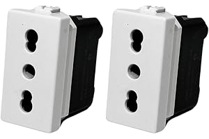 2 Pezzi Compatibile Matix Presa Bipasso 2P+T 16A 250V ANMECS (2)