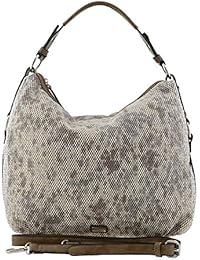 Bolso gondola rafia con brillos y un asa