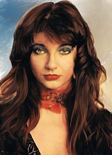 Kate Bush Painting Acrylic on canvas original by Brian Tones. Size 40x56 cm