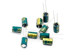 CIZIHUU Low ESR high frequency aluminum capacitor,6.3V 1500uf 20PCS
