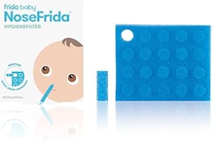 Fridababy NoseFrida Hygienefilter, 20 Stück, Nachfüllpackung für Nosefrida Nasensekretsauger für Babys ab 0 Monaten, 20085001101 (1er Pack)
