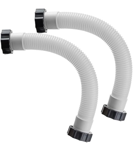 Zinueen Raccord De Tuyau De Piscine 38 Mm, Raccord De Tuyau De Pompe à Filtre, Kit Adaptateur Pour Tuyau De Piscine I N T E X Bestway Coleman (1,5" à 1,5" - 2 Têtes