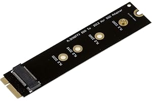 KALEA-INFORMATIQUE Adattatore M2 per Mac 2012 per montare un SSD M.2 al posto dell'SSD originale a 8+18 pin su Mac MD224 MD223 MD231 MD232. Versione lunga con cacciavite.