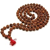 Maalavya 5 Mukhi Rudraksha Jaap Mala for Pooja (16mm, Wooden)