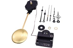 Yushu - Pendolo al quarzo fai da te, orologio silenzioso, meccanismo di movimento con 16 carillon movimento movimento carillon orologio da parete, per riparare, sostituire o fare un orologio