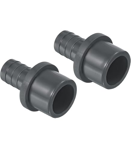 TOP-VIGOR Lot De 2 Raccords Réducteurs PVC DWV 32mm X 40mm Adaptateur De Tuyau Pour Réduction De Diamètre, Connexion Étanche Pour Systèmes D'Eau Potable Et Construction, Gris