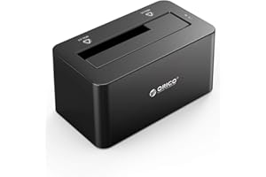 ORICO Boîtier Externe pour Disque Dur 2,5" / 3,5", Station d'accueil, USB 3.0, pour HDD SATA de 2,5/3,5 Pouces et SSD, Haute Vitesse 5 GB/s, sans Outil, jusqu'à 12 to
