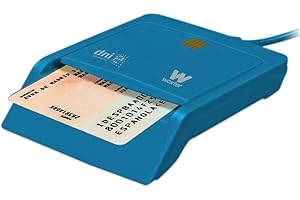 Woxter Elektronische ID Reader Azul - elektronische ID-Leser, ID 3.0, kompatibel mit PC und MAC Lector DNI Electrónico Azul Blau