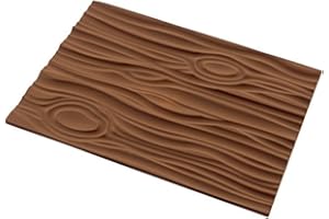 silikomart | Tapis à gâteau en Silicone MAGIC WOOD MAT, antiadhésif, paquet de 1 tapis à gâteau, design 3D, 250 x 185 mm, h 6 mm, fabriqué en Italie