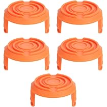 2 Stück Spulenkappen-Abdeckung Für Akku-Rasentrimmer WG151 Serie – Ersatzteil, Orange, Werkzeuglos Montierbar