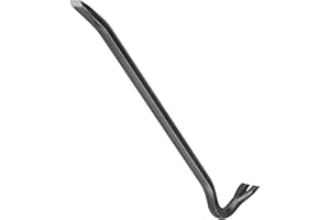 Hardys Hand Tools - Heavy Duty 12" Treated Carbon Steel Crow Bar, Swan Neck Wrecking Bar with Chisel End, Ideal Tools for Men, Crow Bars for Lifting Floorboards, Removing Nails