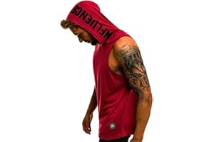 HOTCAT Camiseta con Capucha de Tirantes Deportes para Hombre, Tops Camisa sin Mangas de Verano Fitness Tirantes Muscle Estampado