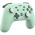 PXN P50L Wireless Switch Pro Controller, Dual Shock Gamepad Joystick Support Turbo, Macro, Gyro Axis, Wake-Up, Programmable Dual Connection for Switch/Lite/OLED/iOS (16 versions only) / PC (Green)