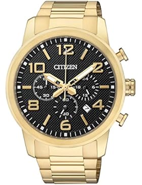 Citizen Herren-Armbanduhr Chronograph Quarz Edelstahl beschichtet AN8052-55E