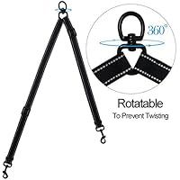 Tacobear Hundeleinen koppler Kein Gewirr Doppelt verfolgt zweifache reflektierende anpassbare Teilerführung die Walker Trainer Leine für zwei hunde