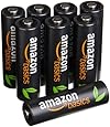 AmazonBasics Vorgeladene Ni-MH AA-Akkus - Akkubatterien, 500Zyklen (typisch 2500mAh, minimal 2400mAh), 8Stck