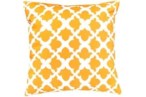 Gardenista Outdoor Decorative Scatter Cushion | Water Resistant Indoor Garden Printed Cushions | Soft & Comfy Hollowfibre Filled Patio Furniture Pillow | Durable and Easy to Clean (Mustard, 45x45cm)