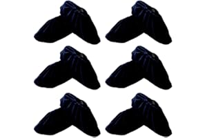 tooloflife Couvre-chaussures lavables et réutilisables, couvre-chaussures en flanelle antidérapants, anti-poussière pour bottes d'intérieur pour tailles de 36 à 44