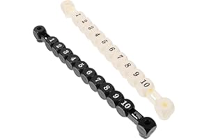 Veemoon 2 Teile Satz Tischkicker Torzähler Tischfußball Punkte Zähler Indikator Für Jede Tischfußballspiel Für Scoring Schwarz Und Schwarz Nummeriert Von 1 Bis 10