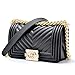 Produktbild Damen Handtaschen Crossbody Kleine Weihrauch Wind Mode Handtaschen Matte Matte Kette Tofu Jelly Bag 2018 Neue Weibliche Tasche Mini Bag Lock,Black-18cm*7cm*12cm