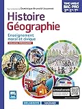 Histoire Géographie Enseignement moral et civique (EMC) 2de, 1re, Tle Bac Pro (2016) - Manuel élève