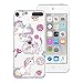 Produktbild CE-Link iPod Touch 5 / iPod Touch 6 Hülle Weiche Silikon Transparent Handyhülle Durchsichtig Schutzhülle Rotierendem Ring Ultra Dünn Slim Backcover mit Fingerhalterung Ständer Silicone TPU Bumper Crystal Kirstall Klar Clear Handy Tasche Schale Etui Weich Handytasche Kreative Motiv Muster für Apple iPod Touch 6 / Apple iPod Touch 5 Case Cover - Drei Einhorn