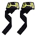 Produktbild Gewicht Lifting Straps von jasons Gear mit 3 mm Neopren Gepolsterte Handgelenk Unterstützung, Feuchtigkeit Wicked HD Strick 100% Baumwolle, 53,3 cm (54 cm lang) Heavy Duty Squad Zughilfe geeignet für Fitnessstudio, Fitness, Crossfit, Bodybuilding Kniebeugen, lunges, Kreuzheben, Powerlifting, Gewichtheben, Bewegung Krafttraining, YELLOW /B