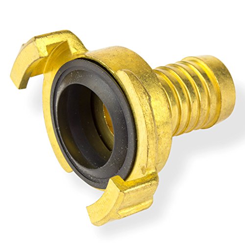 Stabilo-Sanitaer Messing Schlauchstück 1 Zoll 25 mm Schlauchanschluss Schlauchtülle mit GK-Kupplung, Klauenkupplung, Schlauchkupplung, Schnellkupplung
