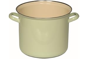 Riess 0274-006 - Vaso con bordo cromato, diametro 22 cm, colore: Verde chiaro