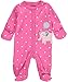 Carter's Baby Girls' "Elephant Party" Footed Coverall - pink, newborn