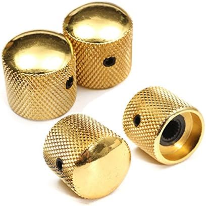 4Pcs Gold Metal Dome Knob Volume Tone Control Knob For Guitar