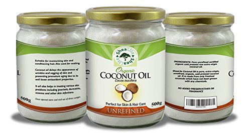 SheaLite 500g de aceite de coco para toda la piel y del pelo