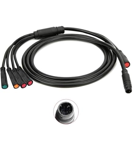 Connecteur Câble étanche Julet 2 Broches Pour Vélo électrique - Câble D'extension Femelle/mâle 1m - Pour éclairage, Accélérateur, Moteur - DIY Vélo
