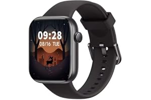 AcclaFit Smartwatch Damen Herren, 1.85 Zoll HD-Display Smart Watch mit Bluetooth Anrufe, Fitness Tracker mit Herzfrequenz SpO2 Schlafmonitor Schrittzähler, IP68 Wasserdicht Fitnessuhr für Android iOS