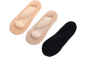 LEGENDTECH 3D Foot Massage Padded Lady Invisible No-Show Arch Support Sponge Cushion Non Slip Massage Socks For Plantar Fasciitis & Heel Pain