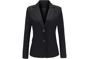 YYNUDA Veste Blazer Femme Chic De Costume Casual Slim Tailleur À Manches Longue