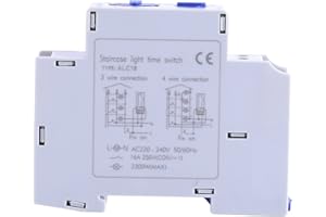 HANCEND Electrodomésticos mecánicos Escalera Interruptor de Tiempo de relé electrónico Temporizador de Pasillo para el hogar AC 220-240V