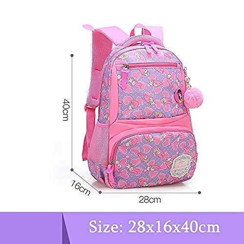 Preisvergleich Produktbild Lxdzgm Kinder Schultaschen Mädchen Grundschule Rucksäcke Kinder Druck Rucksäcke Kinder Mädchen Prinzessin Rucksäcke @ B