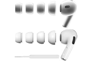 SIXFU 4 Sizes Replacement Ear Tips Compatible with AirPods Pro and AirPods Pro 2, Updated Ear Buds Silicone Tips Including Extra Small Size with Portable Storage Case (XS/S/M/L)