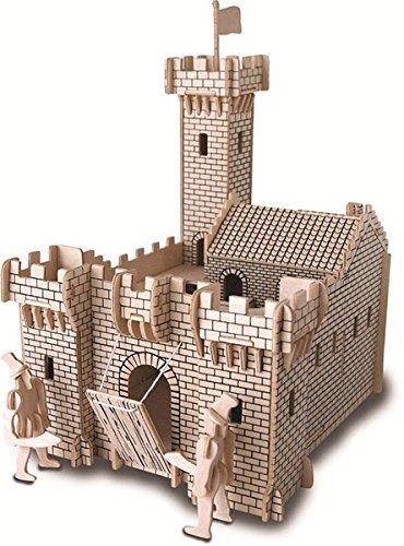 Castillo caballero artesanía en madera kit de construcción fsc